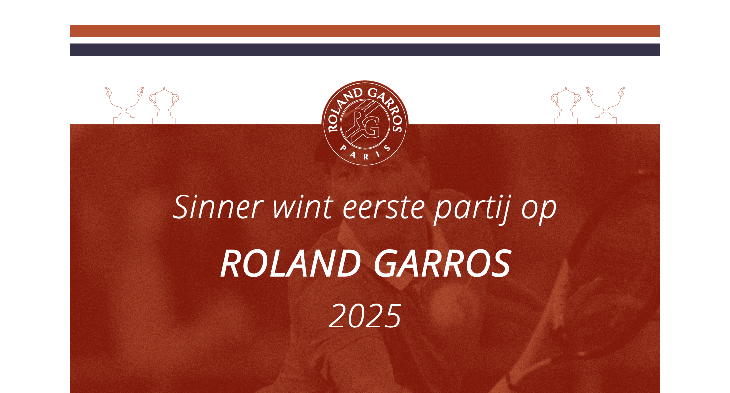 Sinner te sterk voor Rinderknech