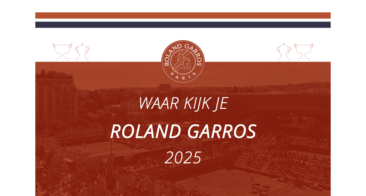 Op welke kanalen kijk je Roland Garros in 2025
